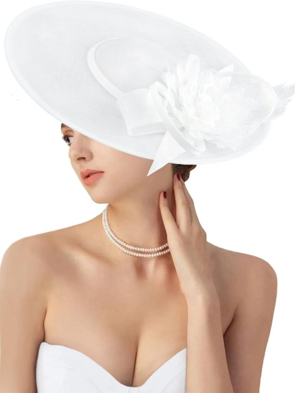 Vintage Linen Derby Hat for Women | Church, Wedding, Cocktail & Tea Party